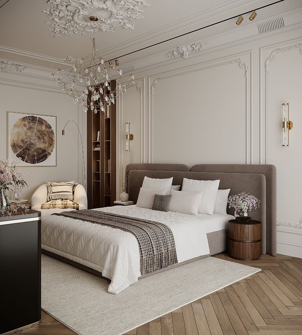 Luxury Bedroom — Front View