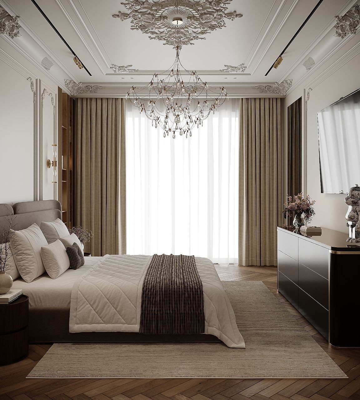 Luxury Bedroom — Bed Area